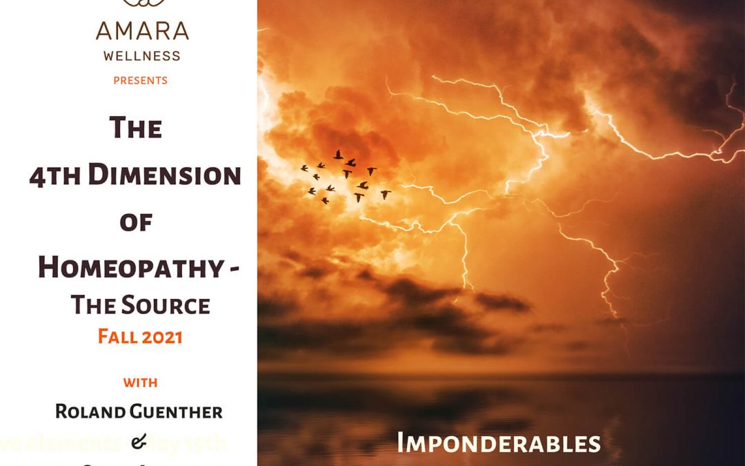 4th Dimension of Homeopathy – Imponderables November 21st